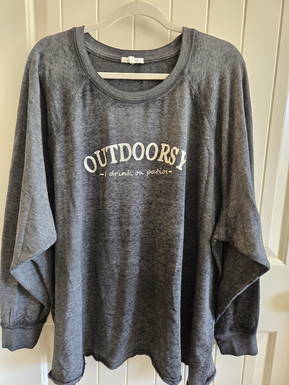 Maurices Gray 'Outdoorsy' Pullover Sweatshirt Size 4x